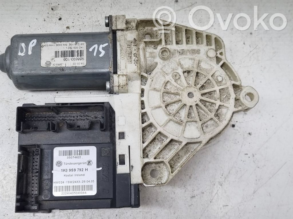Volkswagen PASSAT B6 Silnik regulatora szyby drzwi przednich 