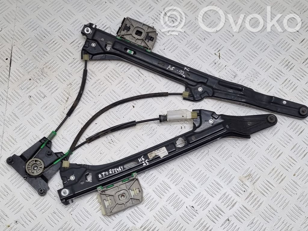 Mechanizm podnoszenia szyby tylnej bez silnika   8T0837461