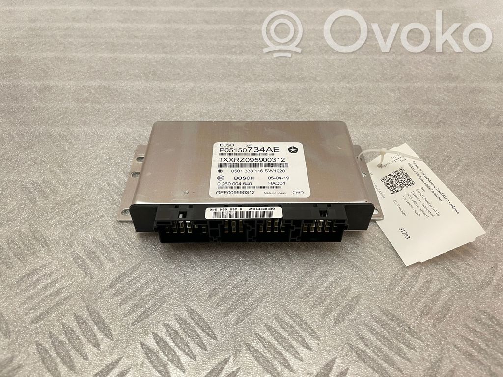 Jeep Grand Cherokee Transfer box differential control unit 