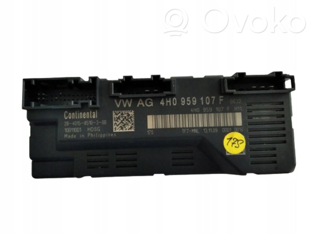 Tailgate/trunk control unit/module   4H0959107F