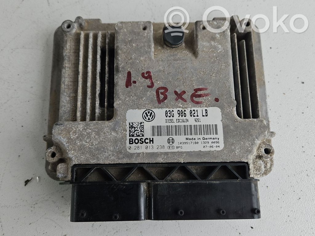 Engine control unit/module   03G906021LB,0281013238,1039S17180