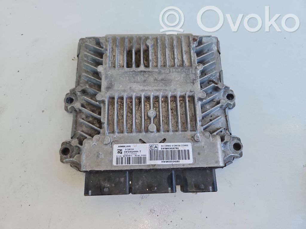 Engine control unit/module   9655534080,9663606780,5WS40264HT