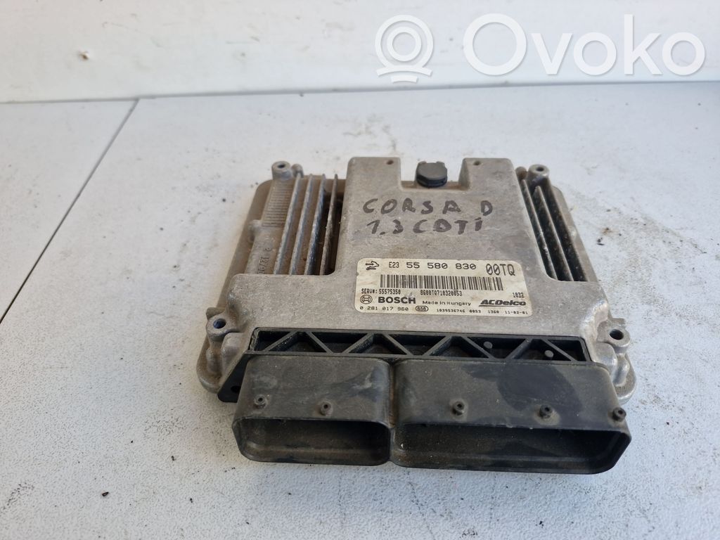 Unidad de control/módulo del motor   55575350,55580830,0281017960
