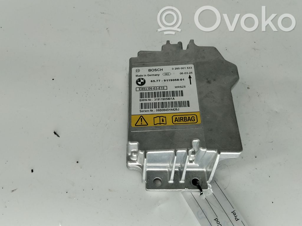 Module de contrôle airbag   9119058,0285001533,31911905801A,06B0845H4426J
