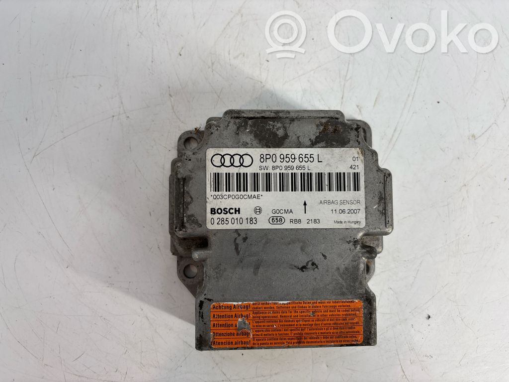 Centralina/modulo airbag   8P0959655L,0285010183