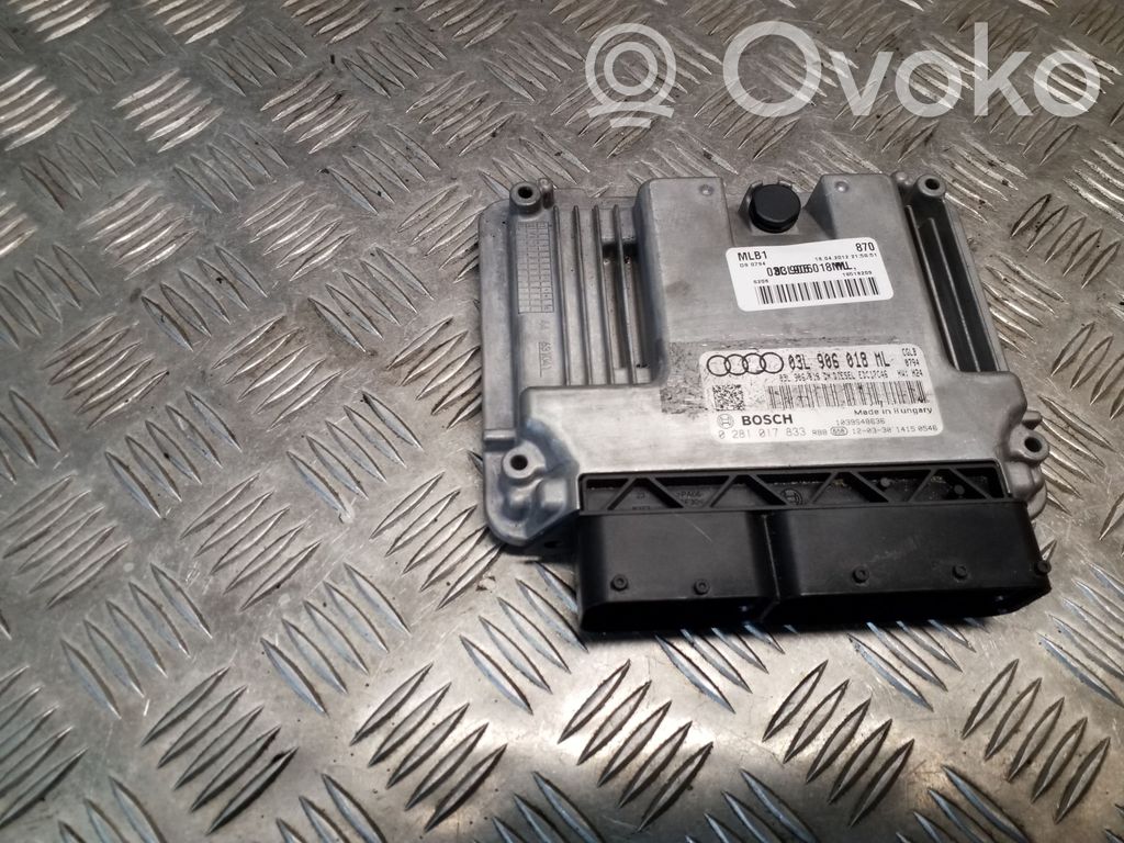 Engine control unit/module   03L906018ML,0281017833