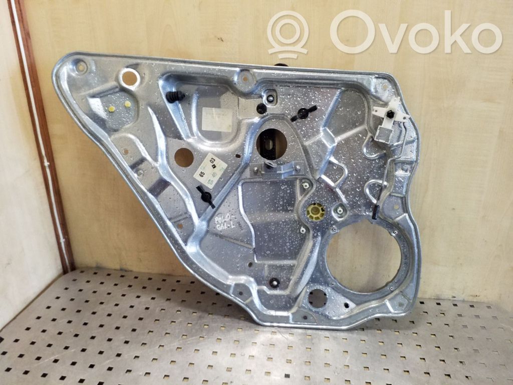 Volkswagen Polo IV 9N3 Mechanizm podnoszenia szyby tylnej bez silnika 