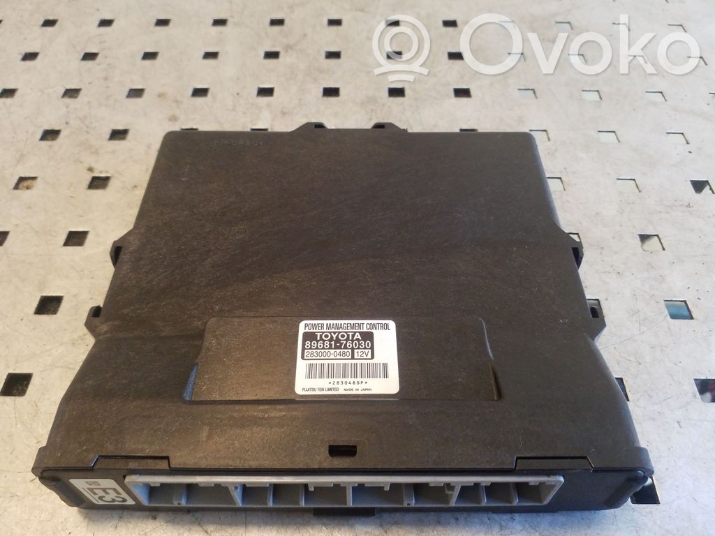 Lexus CT 200H Unité de contrôle à bord d'alimentation 