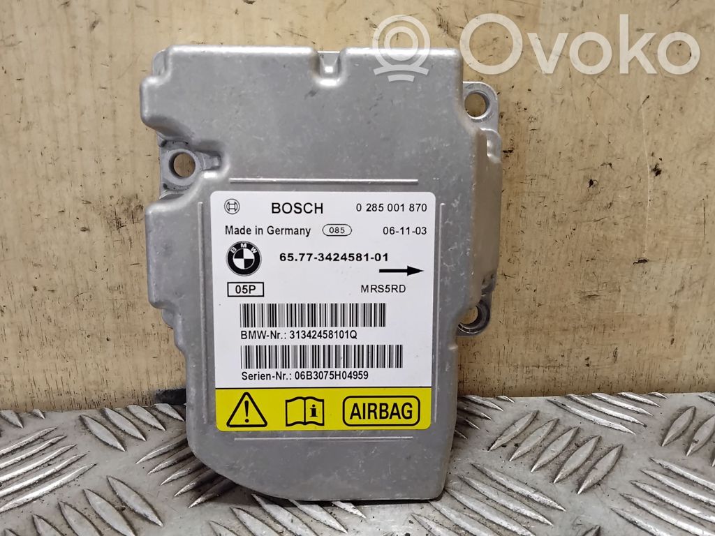 Module de contrôle airbag   0285001870,65773424581,3424581