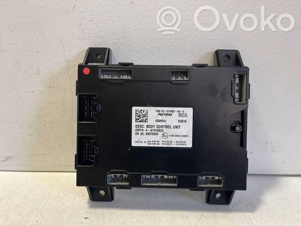 Central body control module   101090700G,P0747015B,80070264,116R00RAL002851,A0747G02X