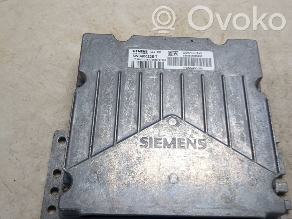 Peugeot 307 Engine control unit/module 