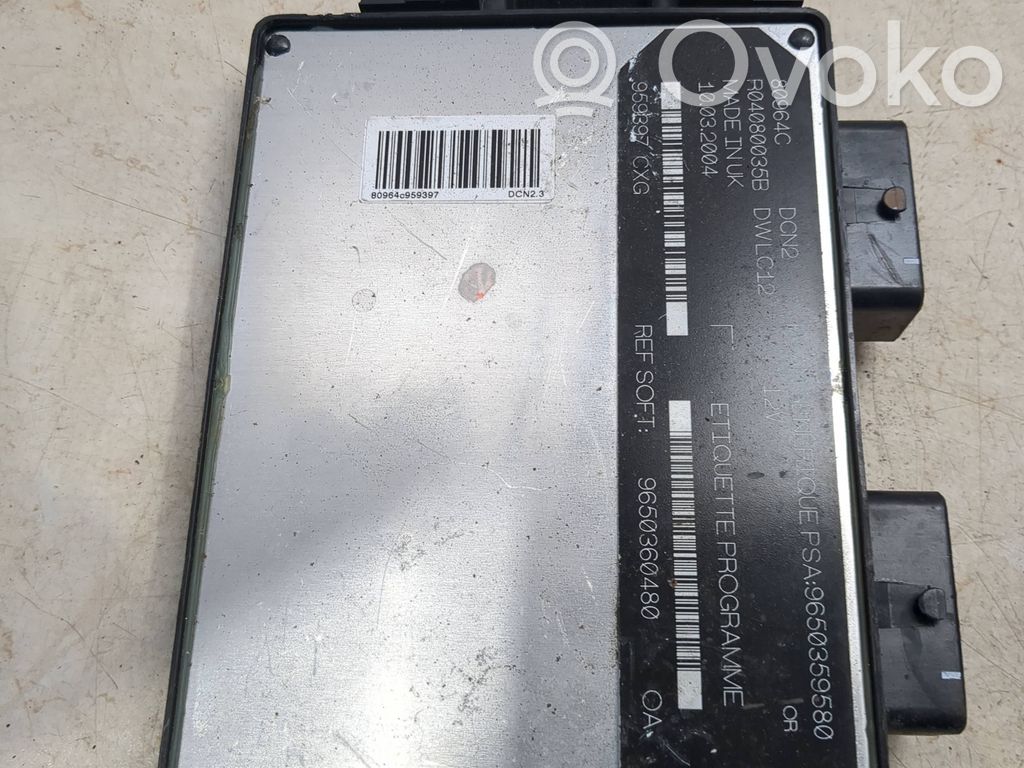 Citroen Berlingo Engine control unit/module 