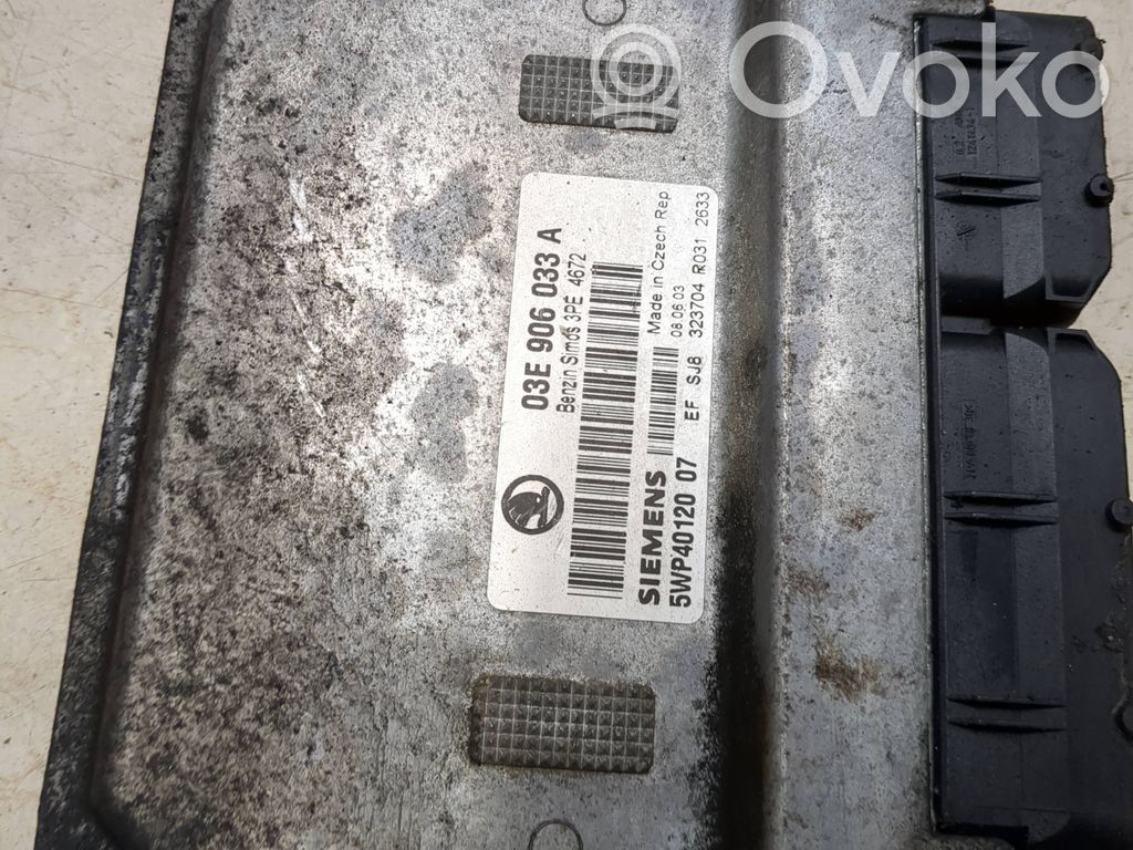 Engine control unit/module   03E906033A,3PE4672,5WP4012007