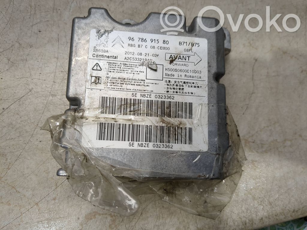 Citroen DS4 Unidad de control/módulo del Airbag 