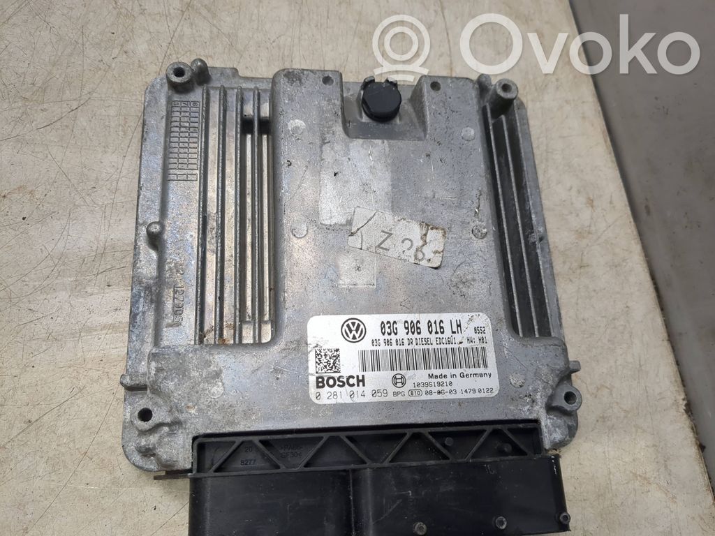 Engine control unit/module   03G906016LH,03G906016DR,0281014059