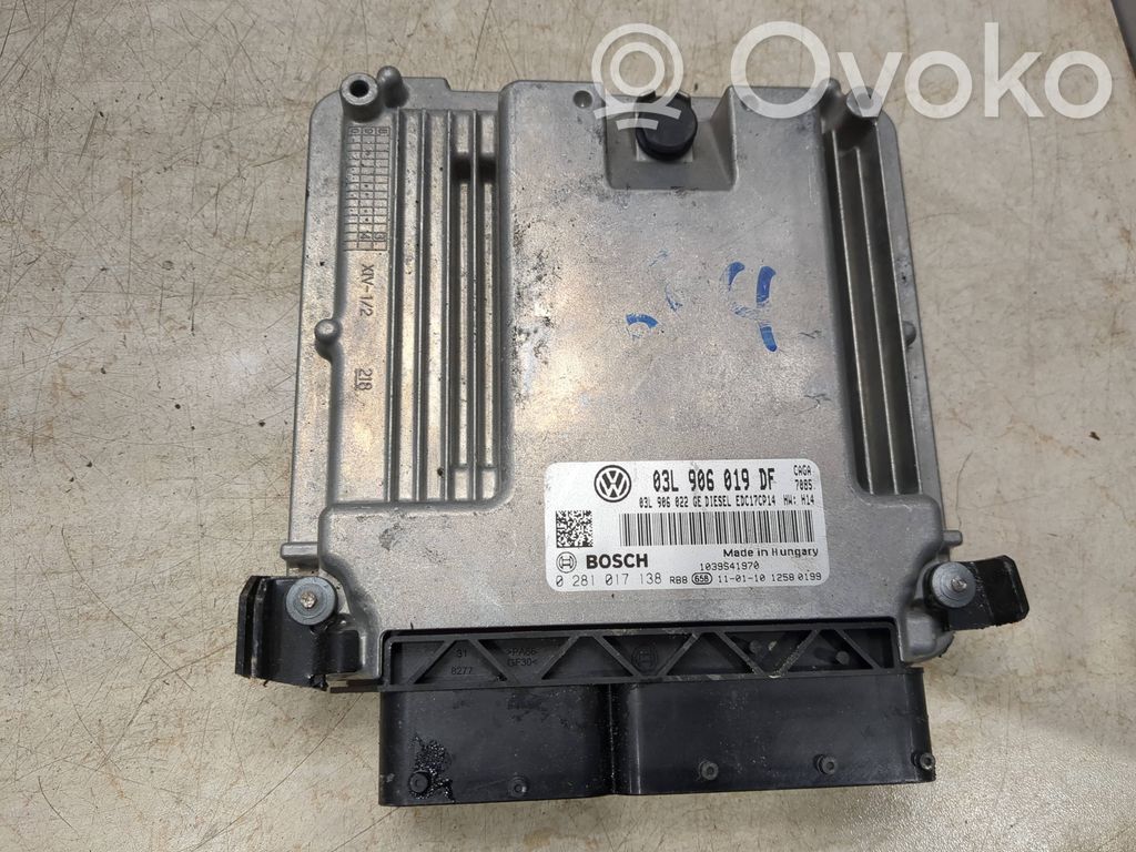 Engine control unit/module   03L906019DF,0281017138,03L906022GE