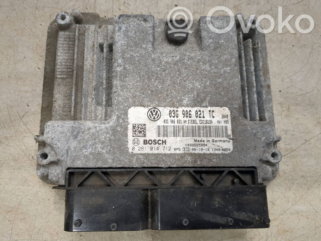 Engine control unit/module   03G906021TC,03G906021AN,0281014712