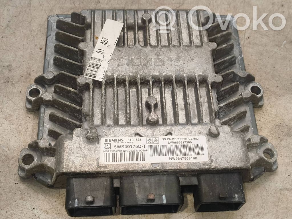 Engine control unit/module   5WS40175DT,9647568180,9659317280,5WS40175DI