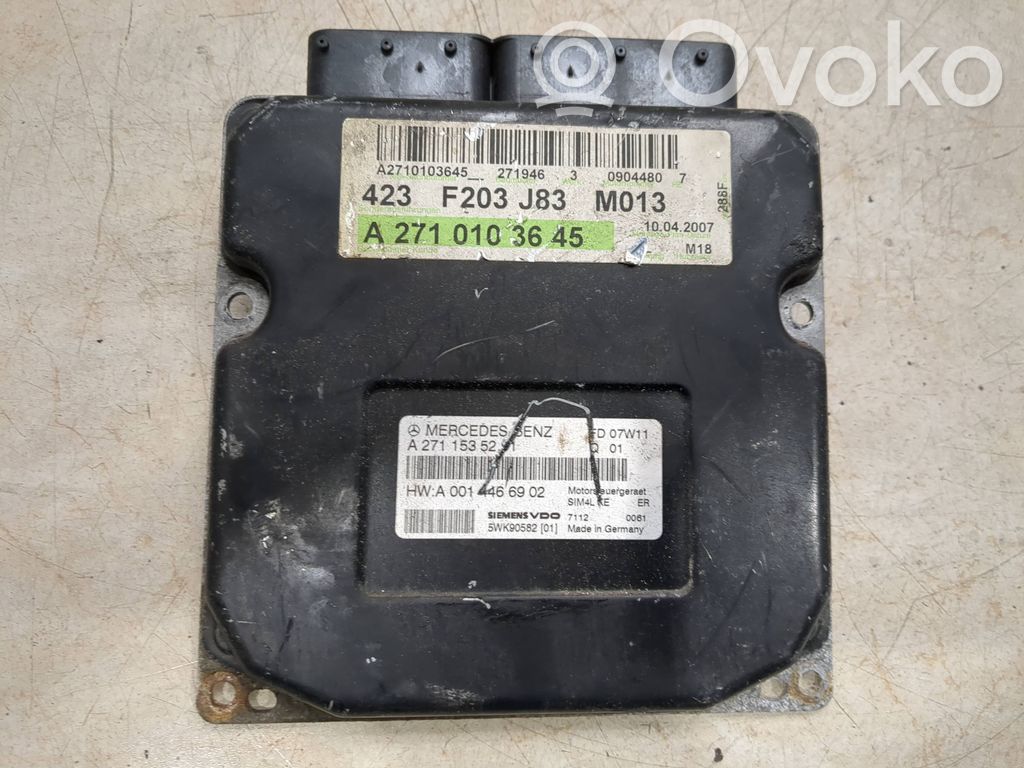 Mercedes-Benz CLC CL203 Unitate/modul de control motor 