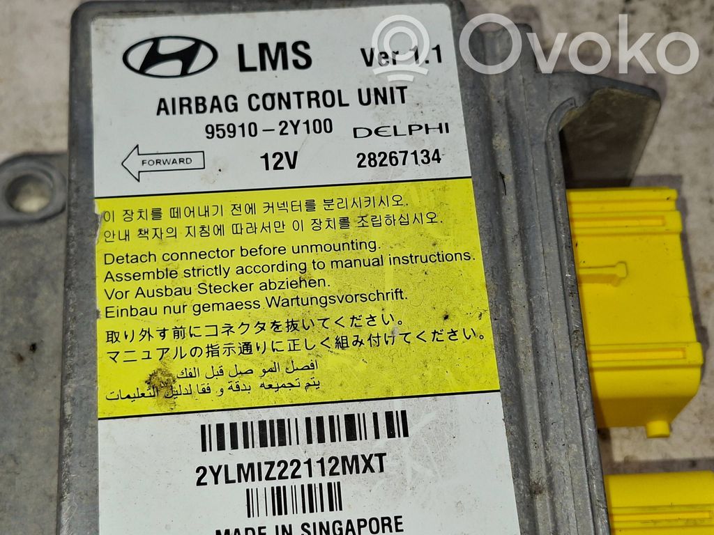 Hyundai ix35 Oro pagalvių valdymo blokas 
