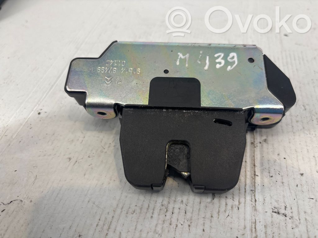 Peugeot 3008 I Tailgate lock latch 