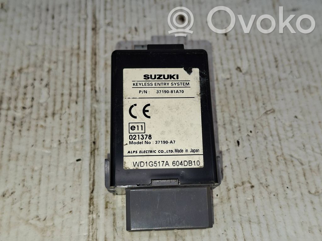 Suzuki Jimny Other control units/modules 