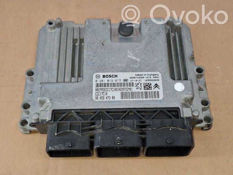 Engine control unit/module   9666729580,0281019817,9805947380