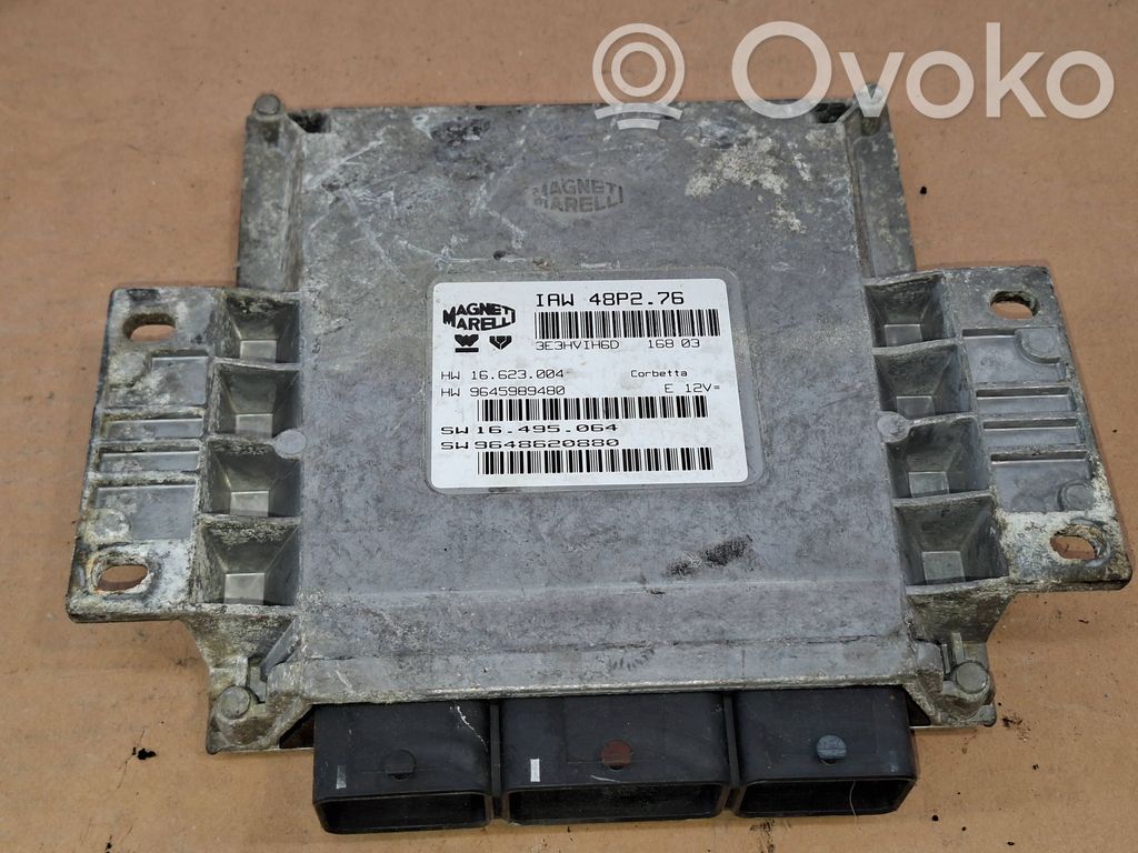 Engine control unit/module   IAW48P276,9645989480,16495064,9648620880