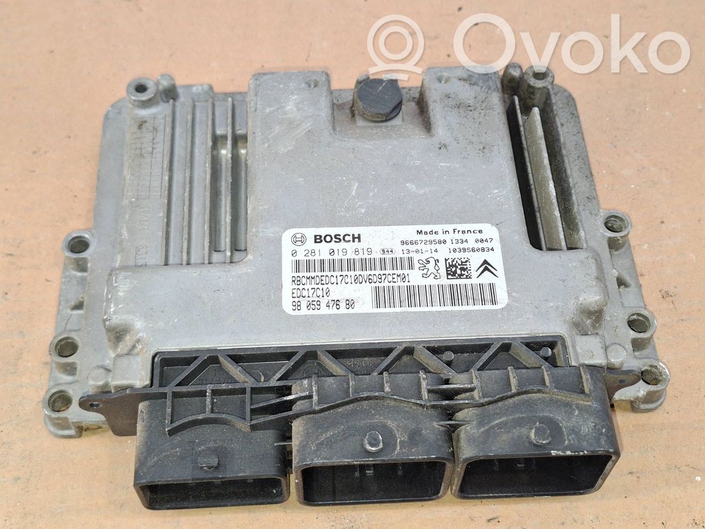 Citroen C4 II Engine control unit/module 