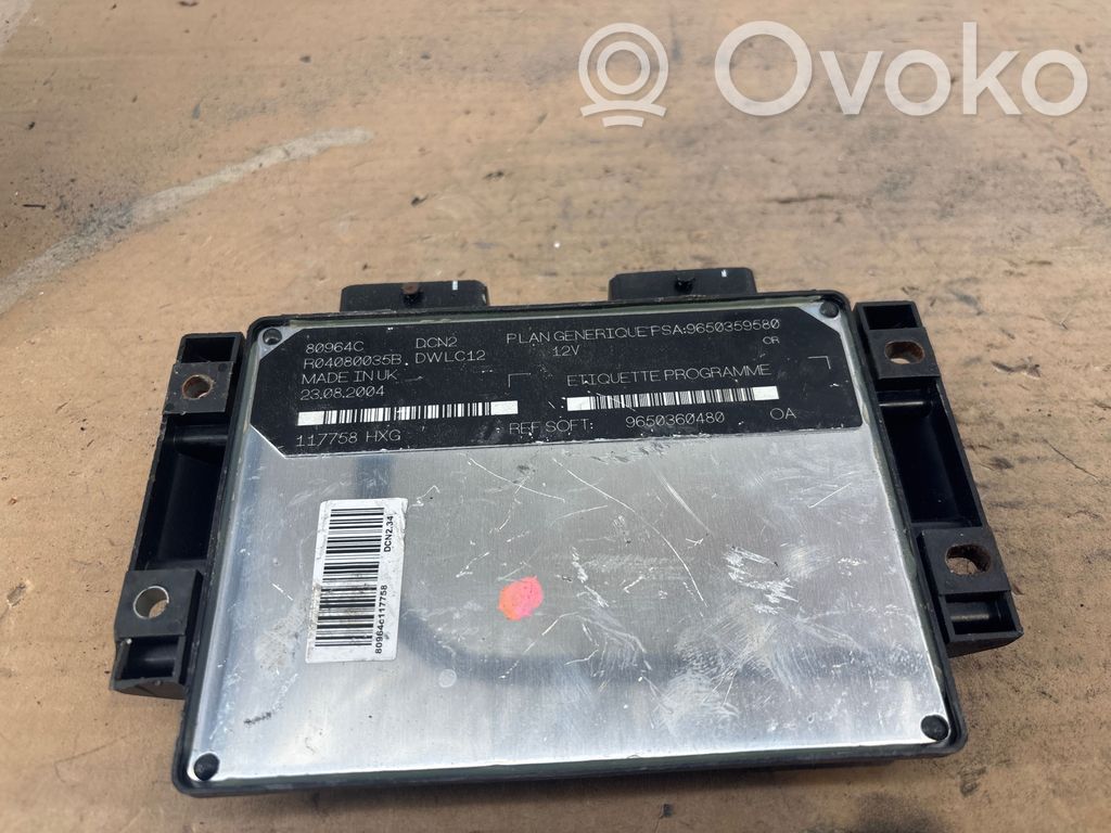 Citroen C4 I Picasso Engine control unit/module 