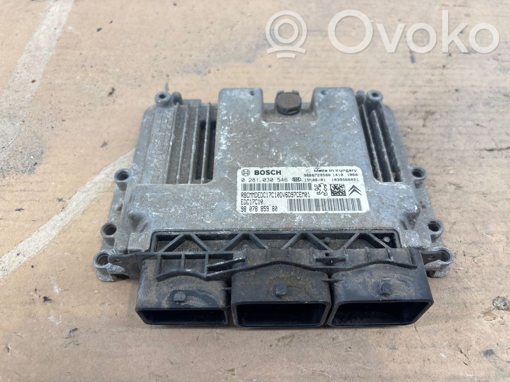 Engine control unit/module   9666729580,9807885980,0281030546