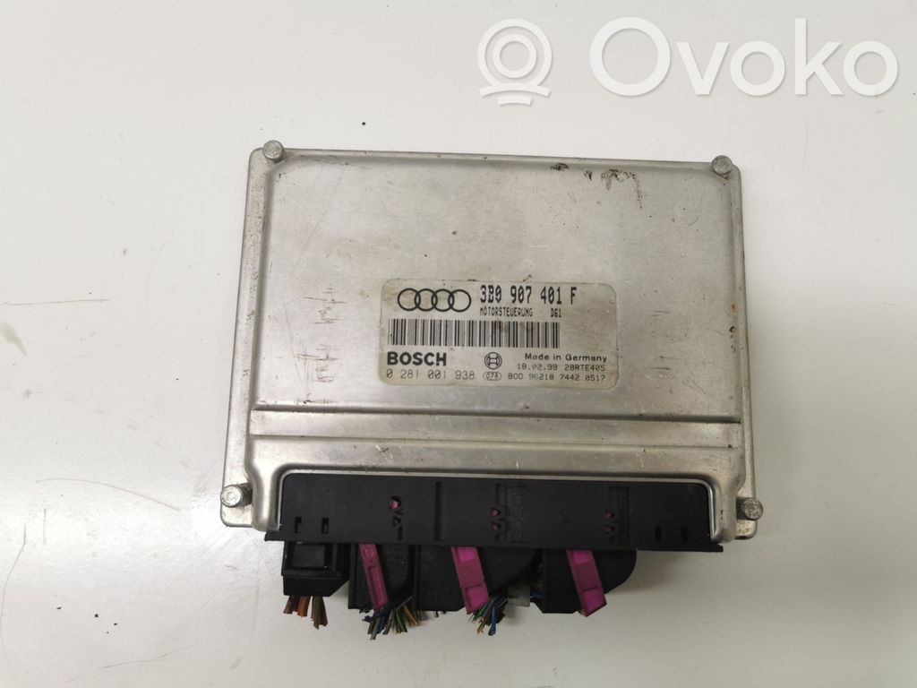 Engine control unit/module   3B0907401F,0281001938