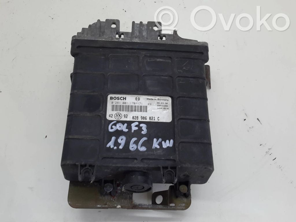 Engine control unit/module   028906021C,28RTD288,0281001170