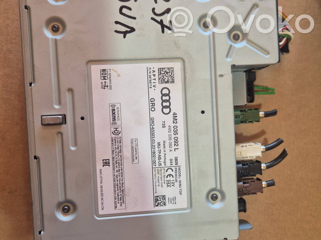 Navigation unit CD/DVD player   4M2035092L