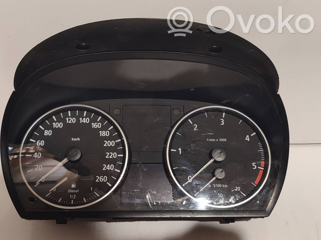 BMW 3 E90 E91 Spidometrs (instrumentu panelī) 