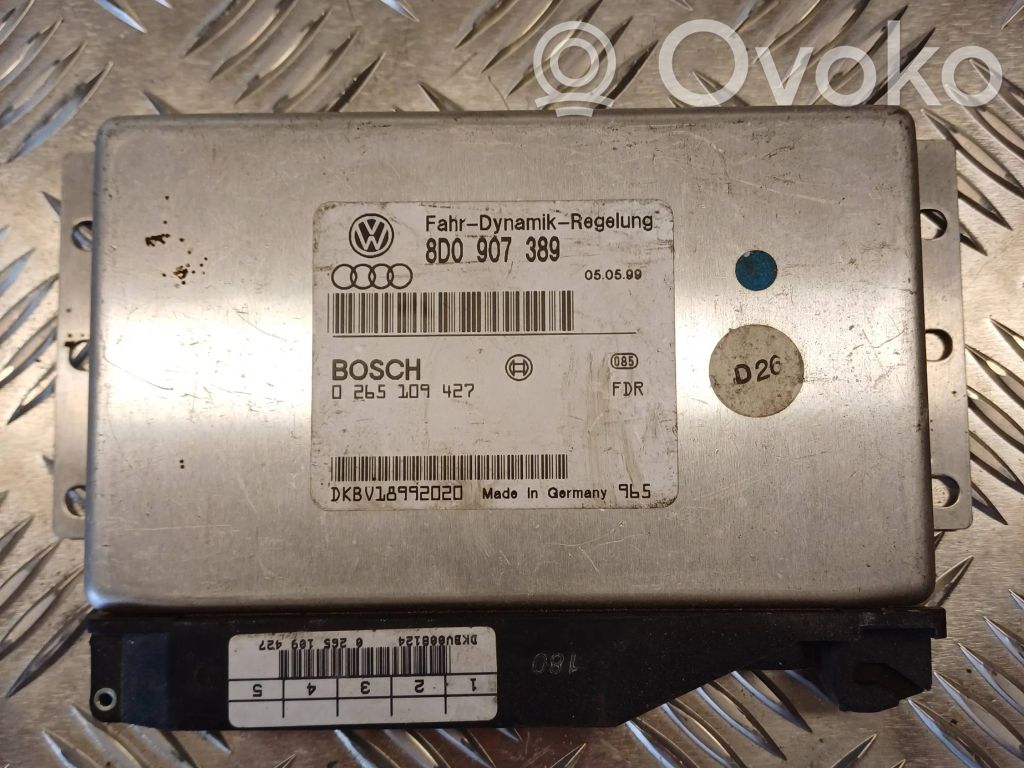 ESP (stability system) control unit   8D0907389,0265109427,DKBV18992020