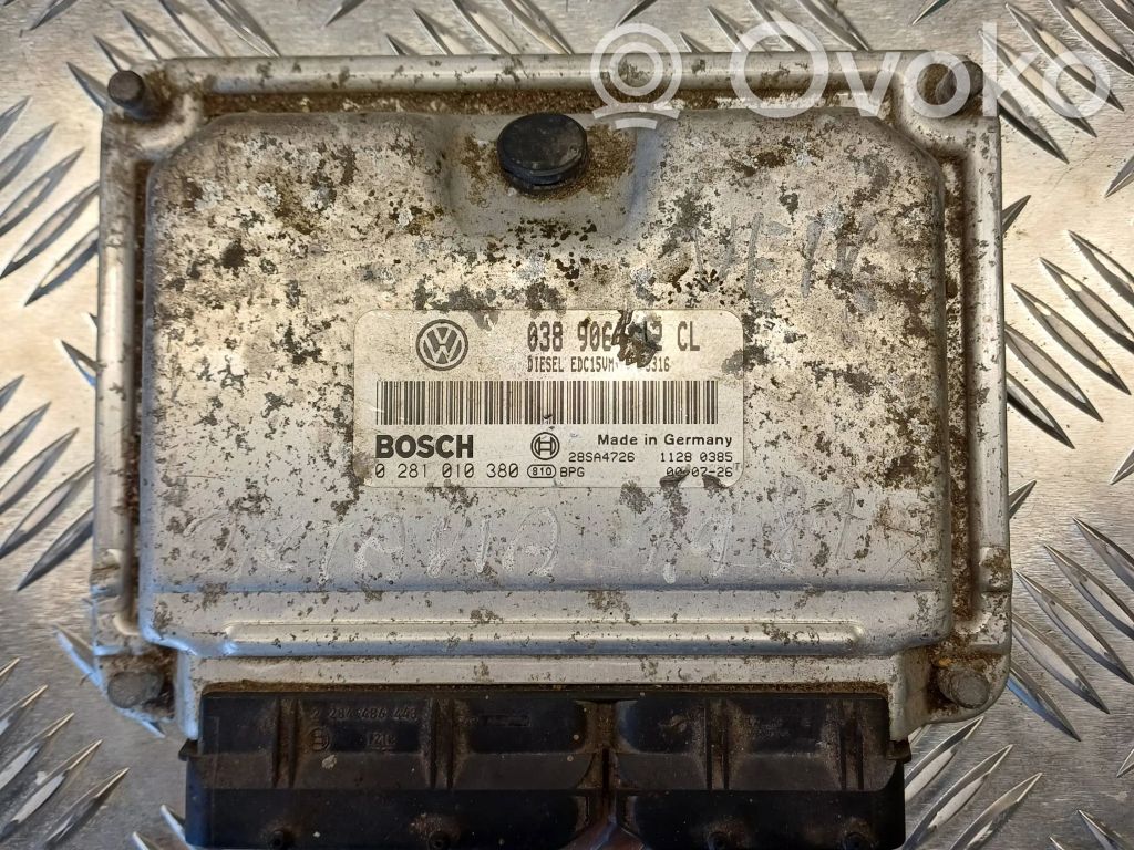 Engine control unit/module   0281010380,038906411CL,28SA4726
