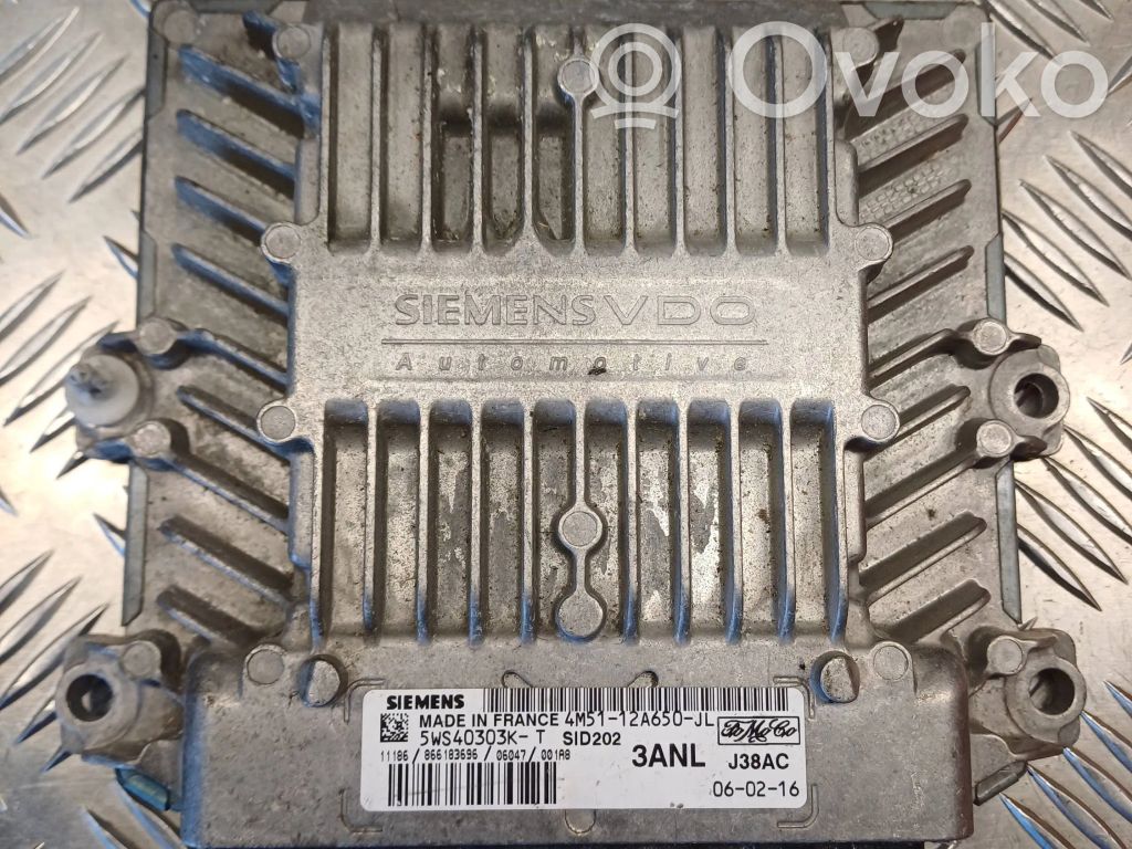 Engine control unit/module   4M5112A650JL,5WS40303KT