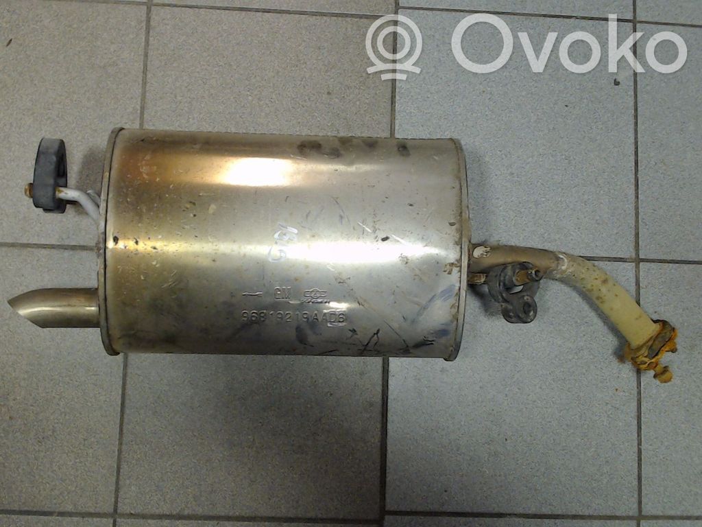 Chevrolet Spark Aizmugurējais izpūtēja bundulis 