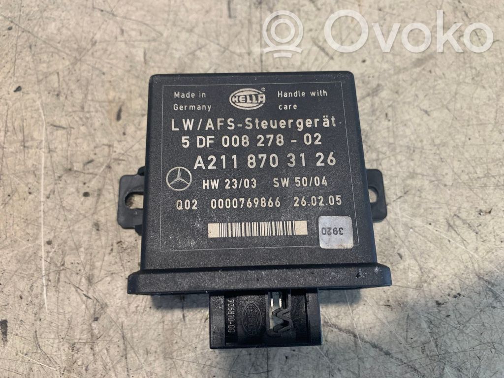 Module d'éclairage LCM   A2118703126,5DF00827802