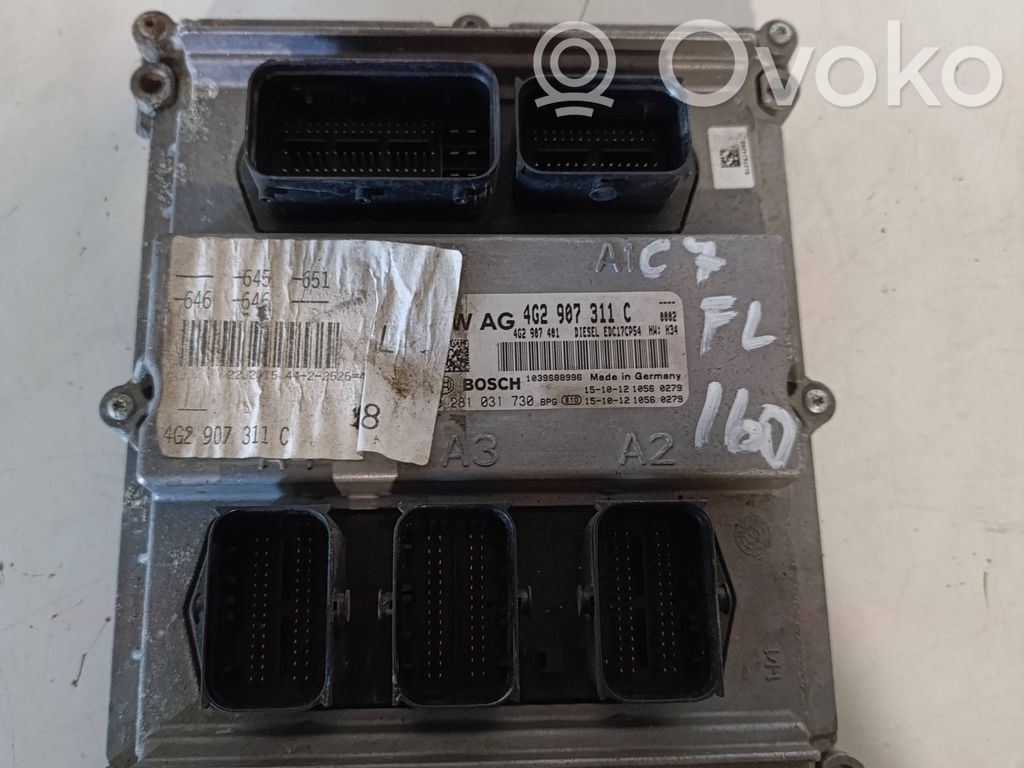 Audi A6 S6 C7 4G Engine control unit/module 
