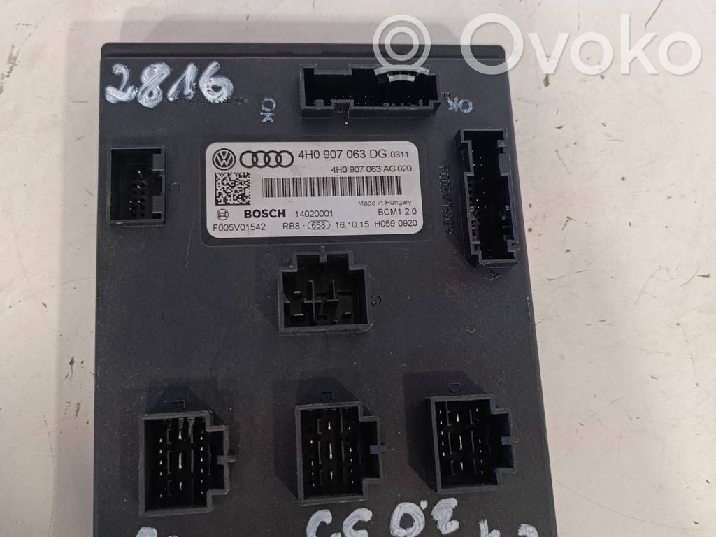 Module confort   4H0907063AG,4H0907063DG,14020001,F005V01544