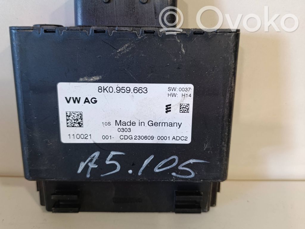 Other control units/modules   8K0959663,CDG230609,110021