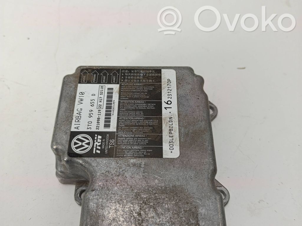 Skoda Superb B6 (3T) Unitate/modul de comandă airbaguri 