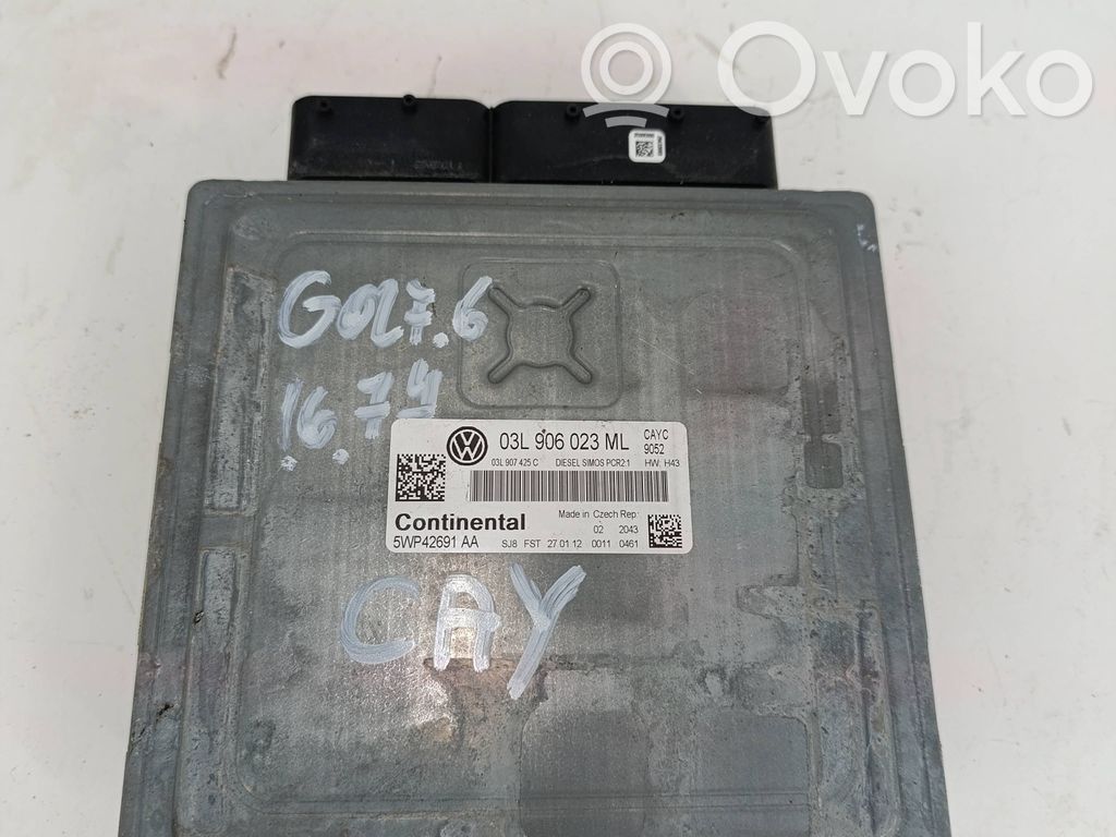 Engine control unit/module   03L906023ML,03L907425C,5WP42691AA