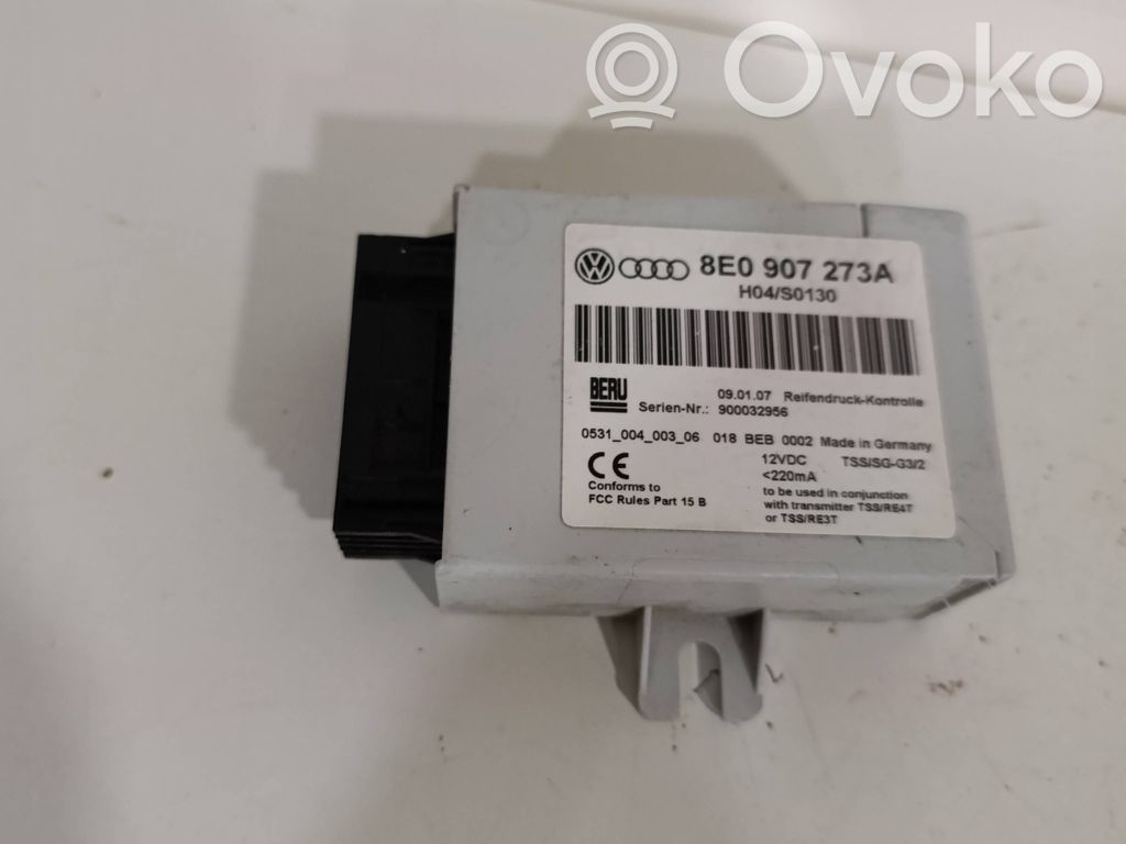Audi A4 S4 B7 8E 8H Module de pression des pneus 