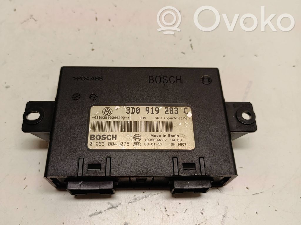 Parking PDC control unit/module   3D0919283C,0263004075,1039E00227