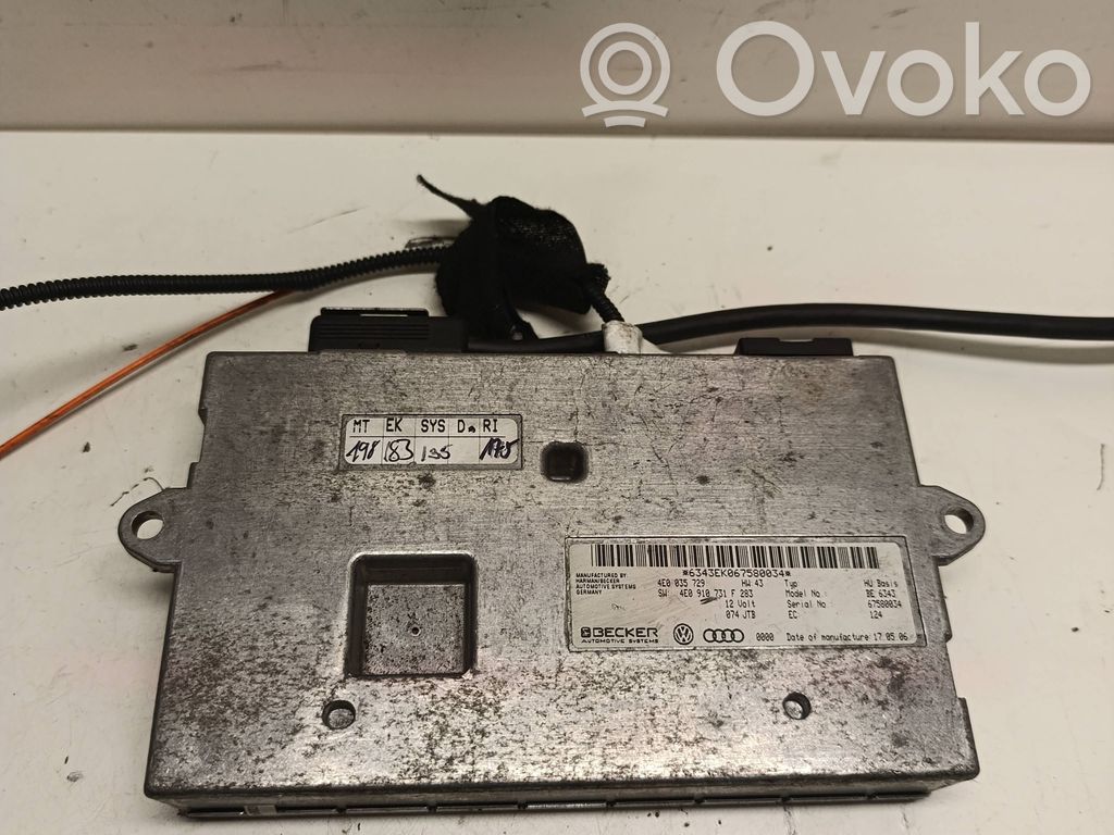 MMI vadības bloks   4E0035729,4E0910731F