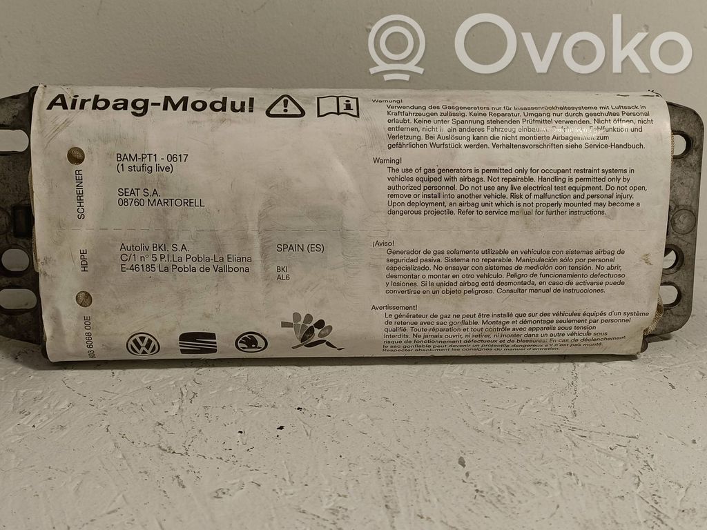 Airbag del pasajero   5P0880204B,0022WB02RXCZ