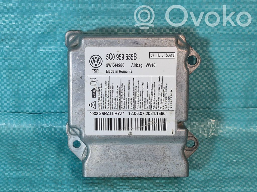 Airbag control unit/module   5C0959655B,5WK44286,00395BALLRYZ,04H013S0613